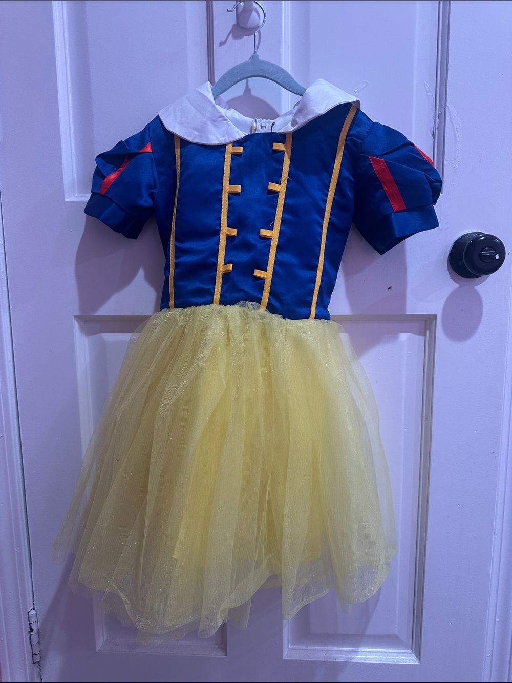 Classic Blue and Yellow Snow White Princess Dress-Up Costume for Kids